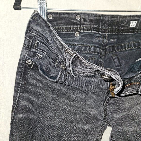 Women's Gray Embellished Jeans - Picture 2 of 8